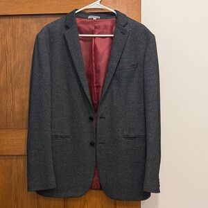 Express Gray Blazer with Red Lining